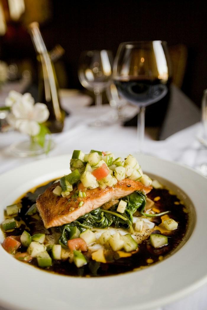 An example plated meal ready for a food photo